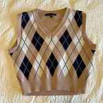Haute Monde  Tan Knit Sweater Vest Photo 0