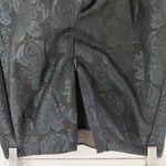 Anthropologie  The Essential Skinny Pants Black Jacquard Paisley Foil Print 0 Photo 7