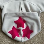 Dark Harvest White Hoodie with Pink Star Design Size L Photo 2