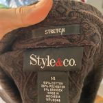 Style & Co Brown Matalasse Blazer Size 14 Photo 7