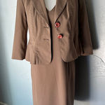 Larry Levine  Brown Skirt Set Photo 0