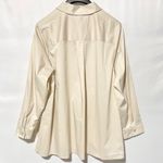 Denim & Co New Button Side High Low Hem Long Sleeve Shirt Stone Khaki Size 3X Photo 6