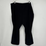 Susan Graver Black Full Length Flare Pull On Pants High Rise Stretch Size 2XP Photo 5