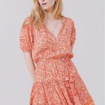 Poupette St Barth Bona Lemon Print Mini Dress Orange Photo 0