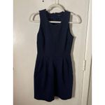 Madewell Navy Verse Ponte Fit & Flare Knit Sleeveless Mini Dress XS Pockets Photo 6