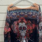 One World  Y2K Skull Multicolor Top size XXXL Photo 8