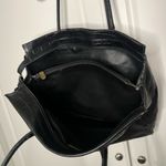 Vintage Michael Rome Made in Italy Croc Embossed Leather Tote Bag Black Photo 5