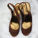 Diane Von Furstenberg Diane von Furstenburg Perforated Peep Toe Heels Photo 1