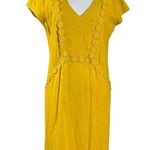 Boden Saskia Jersey Trim Dress in Sunshine Marigold Size 10 Orange Photo 7