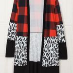 CARDIGAN BUFFALO PLAID LEOPARD PRINT Size undefined Photo 10