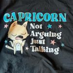 Black Capricorn Graphic Tee Size M Photo 4