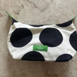 NWOT Designer Cosmetic Makeup Bag Pouch White Black Polka Dots Med NEW! Kate Spade Cosmetic / Makeup Bag / Pouch Photo 4