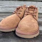 UGG  womens Neumel suede lace up ankle chukka boots chestnut 6 Photo 0