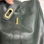 Olivia + Joy Dark Green Faux Leather Top Handle Bag Purse Photo 2