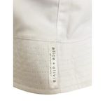 Alice + Olivia  Bucket Hat Womens One Size Black White Reversible Daisy Floral Photo 3