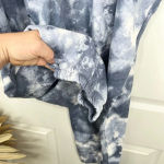 Abound  Women Tie Dye Fleece Joggers Blue and Ivory Elastic Waist Size 4X Photo 9