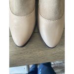 Free People  Brady Shoes Slip on Loafers Size‎ 35.5 USL 5 Beige Tan Suede/Leather Photo 11