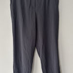 Babaton  Aritizia Charcoal Grey Trouser Slack Pants‎ Size 8 Pockets Elastic Waist Photo 0