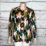 LOGO By Lori Goldstein LOGO Lounge by Lori Goldstein 1X Camo Print Long Sleeve Sheer Mesh Top w/ Hood Photo 1