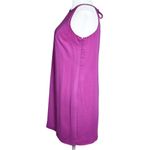 Banana Republic NWOT Womens Dress Size 4P Sleeveless Magenta Halter Tie Back Flo Photo 1