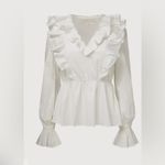 Rachel Parcell Poplin Blouse White Size M Photo 1