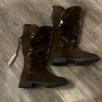 JustFab Demi Faux Fur Lug Sole warm comfort winter boots NEW size 9 tasseled Photo 3