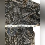 Laura Ashley Vintage  Woman Metallic Embroidered Paisley Jacquard Jacket 1X Boho Photo 5