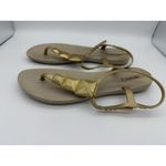 Ipanema Thong Sandals Women 9 Flip Flop Casual Travel Vacation Beach Lightweight Gold Photo 3