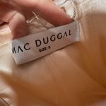 Mac Duggal  68928 Pink White Strapless Floral Brocade Midi Dress sz 2 Photo 8