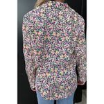 Frank & Eileen 💕💕 Eileen Neon Floral Button Down Shirt Blouse Medium M NWOT Photo 4