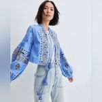 Veronica Beard  Rivoli Embroidered Tassel Tie Cropped Jacket Photo 2