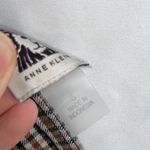 Anne Klein Brown Plaid Pull On Skinny Dress Pant Trousers Size 6 Stretch Work Photo 9