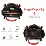 Jingpindaishi NWT Elegant Women Tote Shoulder Bag with Scarf Black/Brown Photo 2