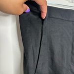 Ann Taylor NWOT  The High Rise Ankle Dress Pants In Linen‎ Twill In Black Size 18 Photo 3