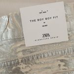 ZARA  Silver Coated Mid Rise Straight Leg Jeans Bloggers Fave 9632/066 Size 6 NWT Photo 10