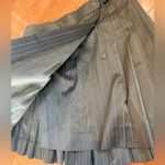 Doncaster Pleated Pinstripe Skirt — Size 12 - Brown Preppy Office Academia Fit Photo 3