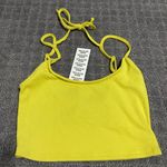Urban Outfitters Nadia Cropped Cami NWT Size S - Light Yellow Photo 4