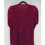 Boohoo  Deep Pink velvet 1 button front bodycon size s western glam holiday Photo 8