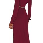 L'Agence  Thea Twist Front Dress in Black Cherry Size 0 Photo 1