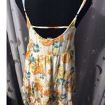 Roxy  Summer Dress Spaghetti Straps Floral Print Tiered Ruffles Small S Photo 3