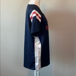 NFL Team Apparel NE Patriots Jersey Style Sequined TShirt Blue Size XL Photo 1