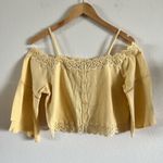 Topshop Womens  Top Lace Trim Off the Shoulder Size 8 Photo 1