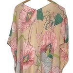 Umgee Semi Sheer Floral Hibiscus Beach Kimono Cover-Up Size S/M Photo 3