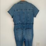 Good American Fit For Success Denim Jumpsuit Bootcut Photo 5