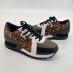 Not Rated Geri Sneaker Women 9.5 Casual Chunky Sole Leopard Print Multicolor Photo 7