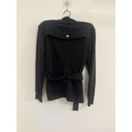 Esprit  Size LWomen's Wool Blend Belted Coat Jacket Gunflap‎ Zip Snap Black Photo 1