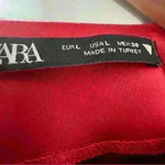 ZARA  Satin Effect Asymmetric One Shoulder Mini Dress Photo 5