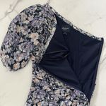 Shoshanna Midnight Mazie Puff One-Shoulder Dress Floral Print Size 0 Cocktail Photo 7