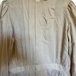 Vintage cottage core beige long sleeve pleated dress measurements in pictures Size undefined Photo 1