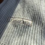 Bebe Cream Ribbed Knit Scarf Photo 1